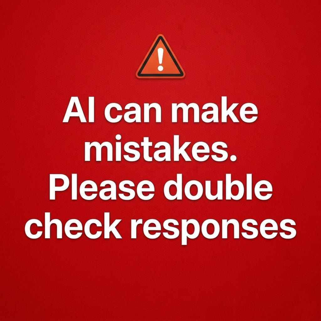 AI can make mistakes. Please double check responses
